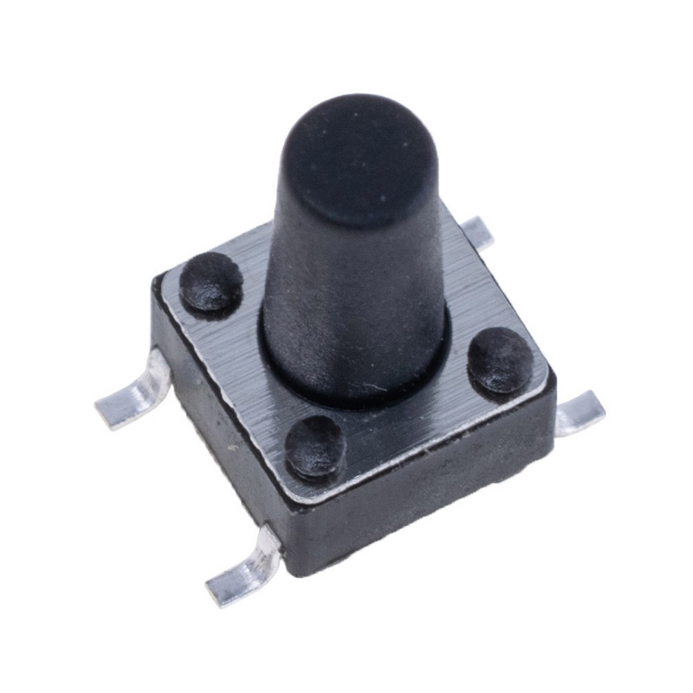 Кнопка тактова SMD 6x6, H10mm, KFC-A06A-10