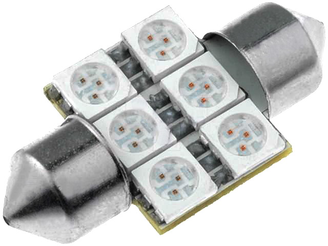 L-ALRDA6P LED Lampe 6xLED axiale S7 rot 12V 8x30mm 16Lumen L-ALRDA6P LED Lampe 6xLED axiale S7 rot 12V 8x30mm 16Lumen