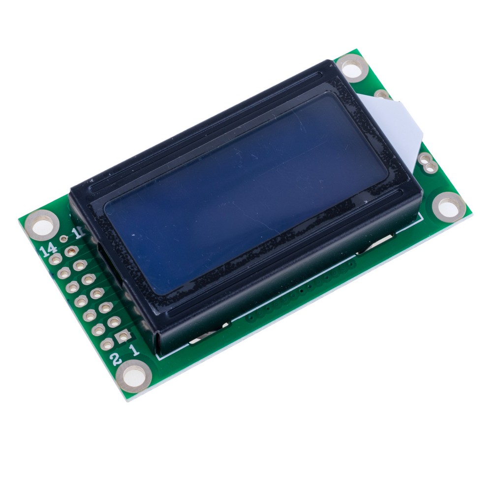 Дисплей LCD0802 8x2 Dots With Backlight з підтримкою Кирилиці