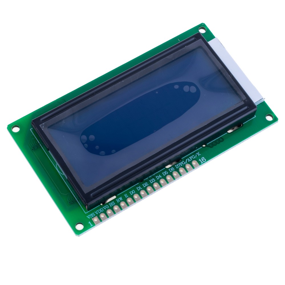 Дисплей LCD1604 16x4 Dots With Backlight Blue  з підтримкою Кирилиці