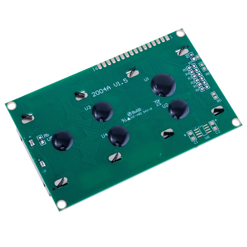 LCD2004 с жёлто/зеленой подсветкой