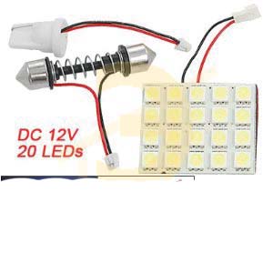 Lampe für Innenraumbeleuchtung LED-L23C-20 für Sockel BA9S. W2.1x9.5D. SV8.5 [white]