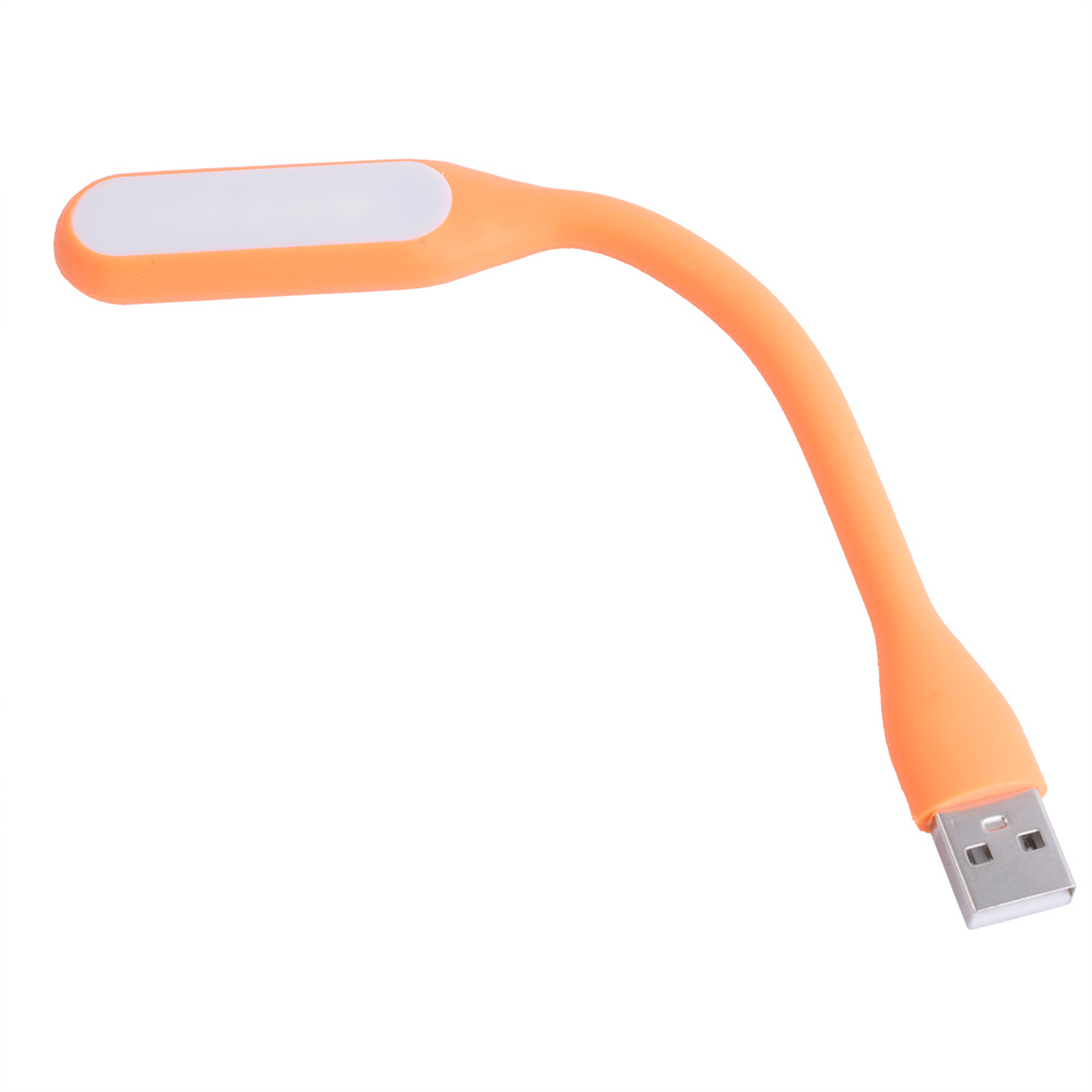 Фонарик гибкий LED USB, 1.2W, 4500 К, Orange