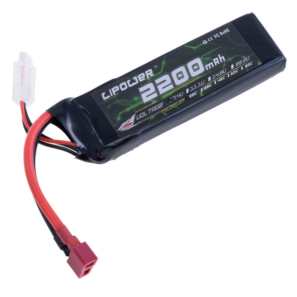 Аккумулятор LP1335108 25C, 7.4V 2200mA, 2S1P   (Airplane battery)