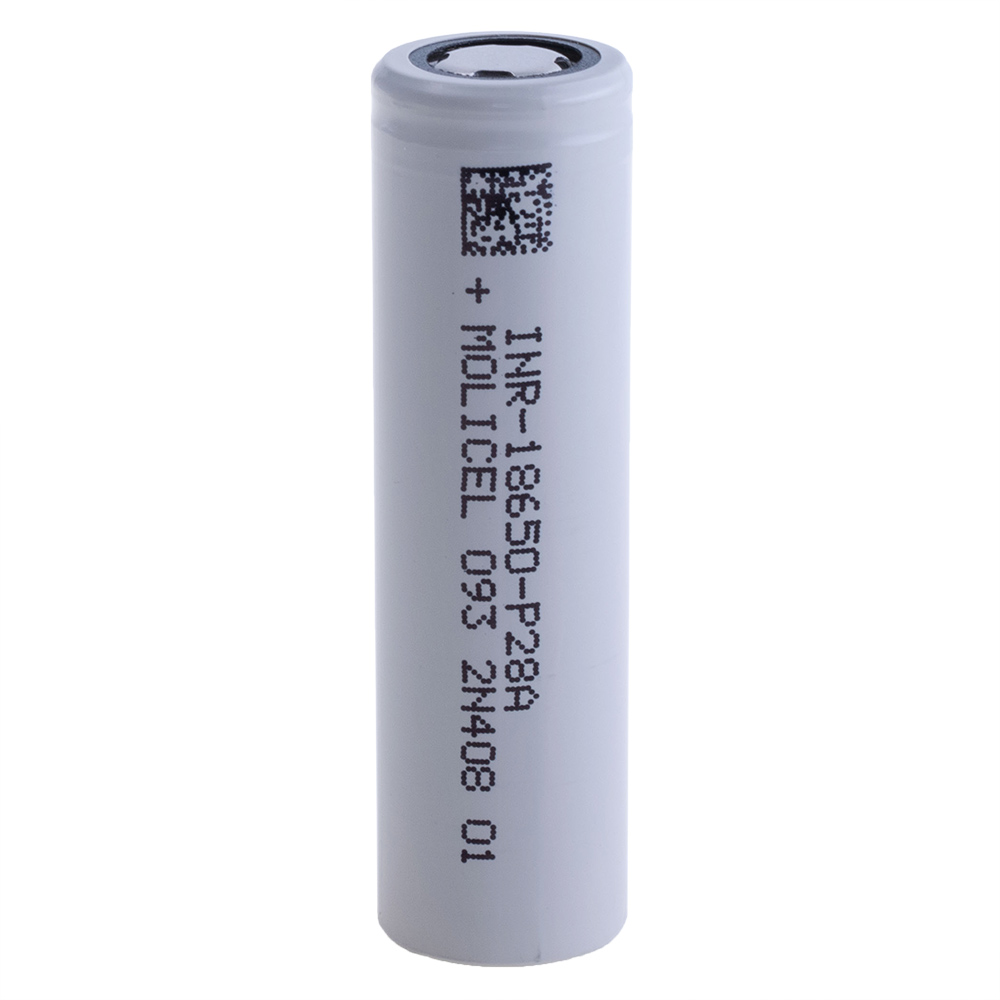 Li-Ion 2800mAh, 3.7V, 35A, 18650 (Molicel) літій-іонний акумулятор INR18650 P28A Grade A