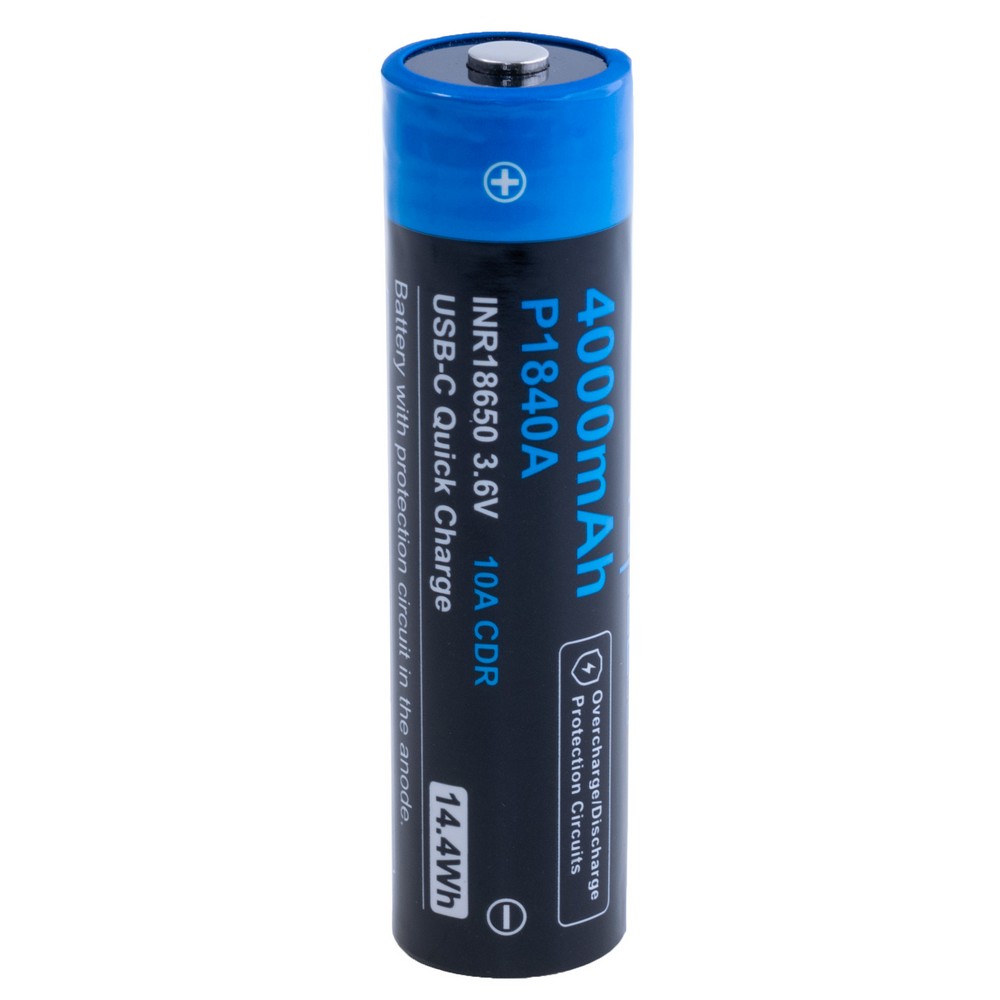 Li-Ion 4000mAh, 3,6V, 18650 Vapcell Lithium-Ionen-Akku mit USB Type-C Li-Ion 4000mAh, 3,6V, 18650 Vapcell Lithium-Ionen-Akku mit USB Type-C