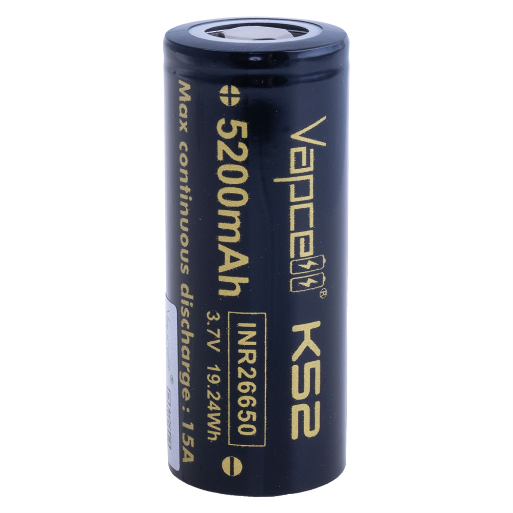 INR26650 (K52, LiIon, 5200mAh 3.7V, Vapcell)