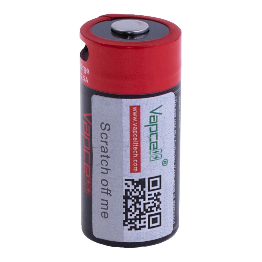 Li-Ion 950mAh, 3,6V, 16340 Vapcell літій-іонний аккумулятор з USB type-C, P1609B 16340 950mAh USB-C.