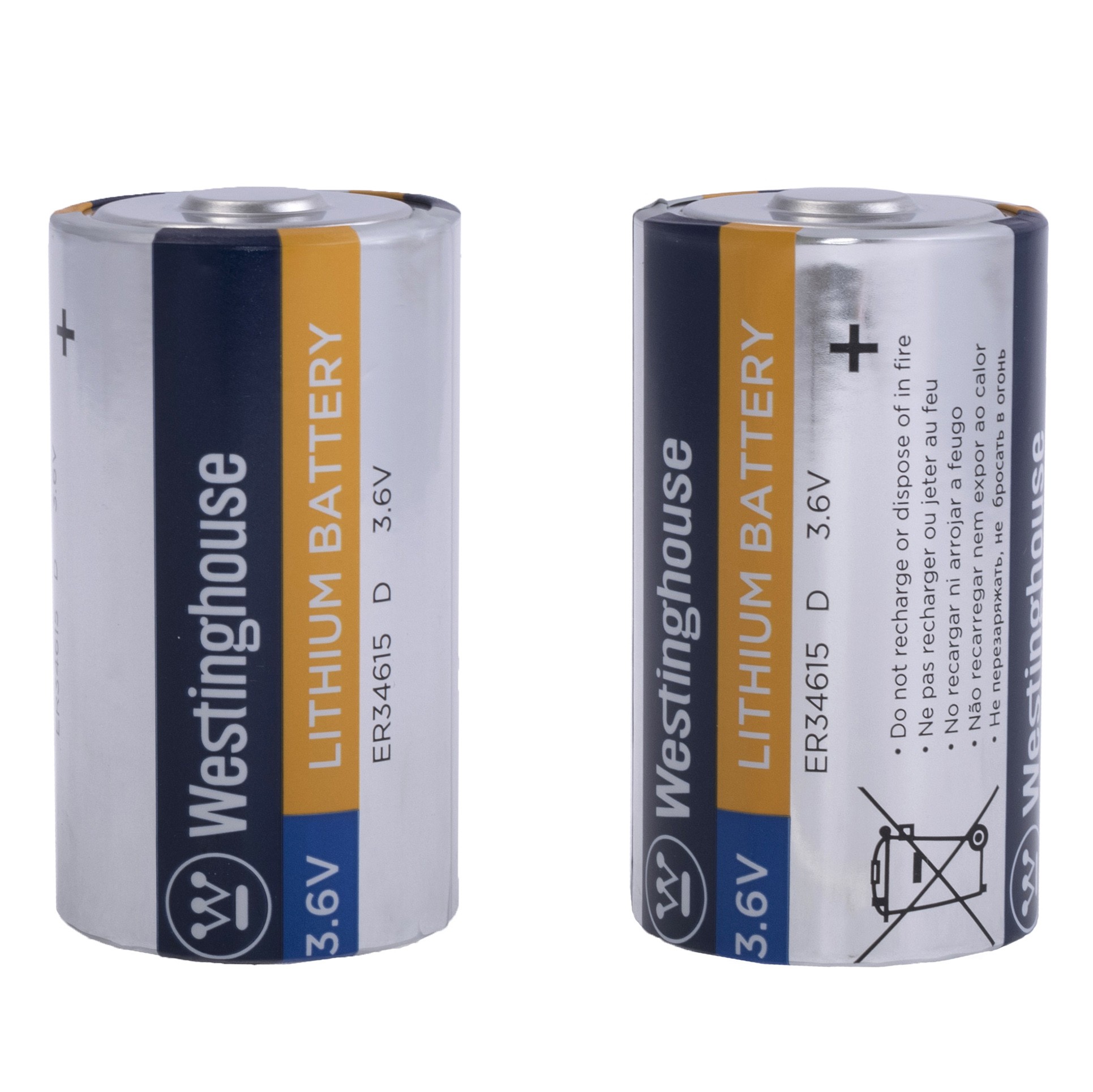 Батарейка литиевая Li-SOCI2  ER34615, 3.6V, 19000mAh,  Westinghouse