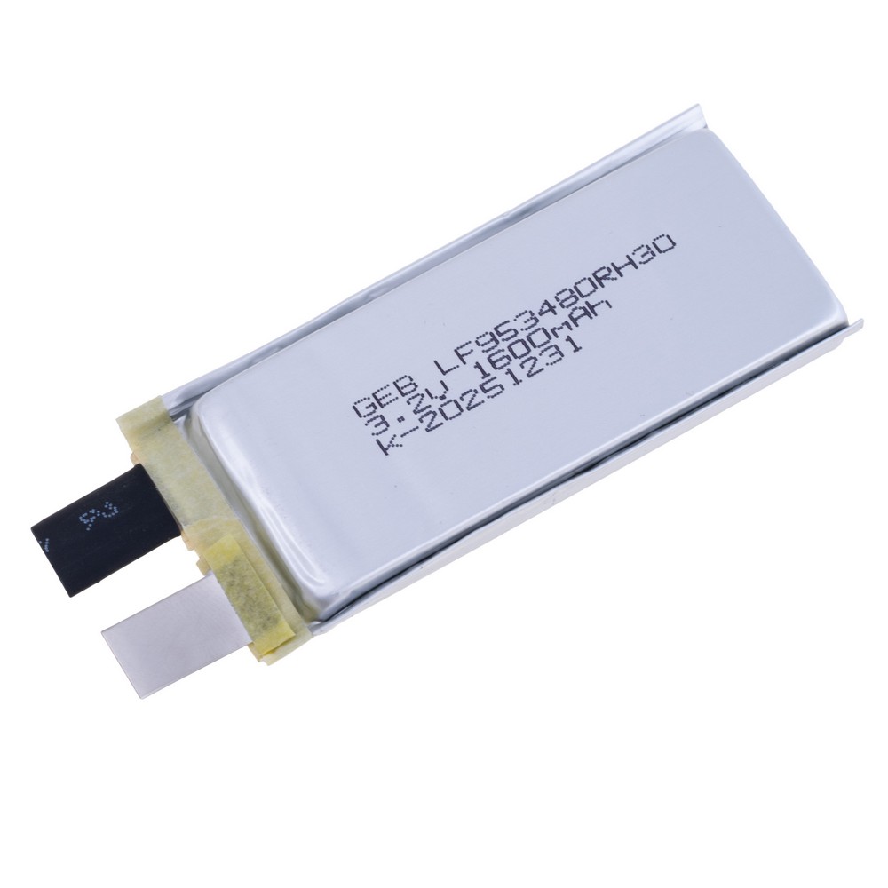 LiFePO4 1,6Ah, 3,2V, 9,5х34х80mm GEB акумулятор літій-залізо-фосфатний LF953480SH30 LiFePO4 1,6Ah, 3,2V, 9,5х34х80mm GEB акумулятор літій-залізо-фосфатний LF953480SH30