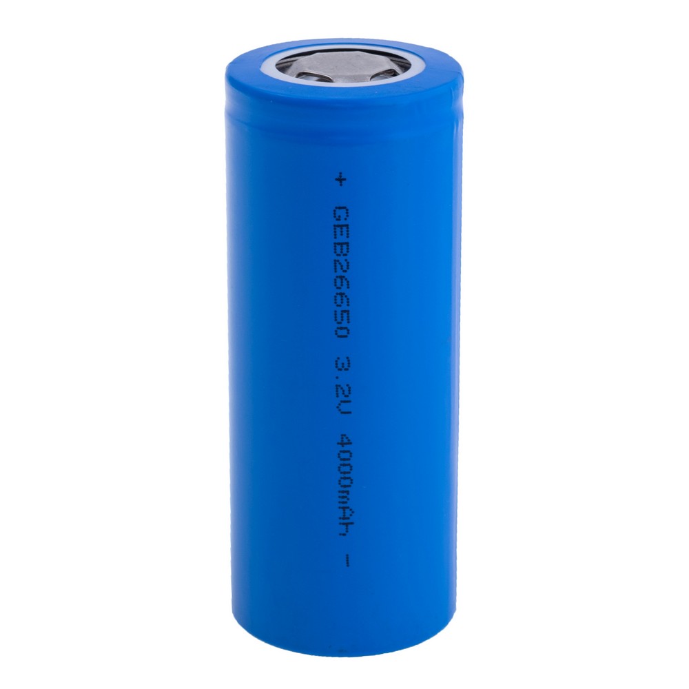 LiFePO4 4Ah, 3,2V, 26650 GEB Lithium-Eisenphosphat-Akku IRF26650 LiFePO4 4Ah, 3,2V, 26650 GEB Lithium-Eisenphosphat-Akku IRF26650