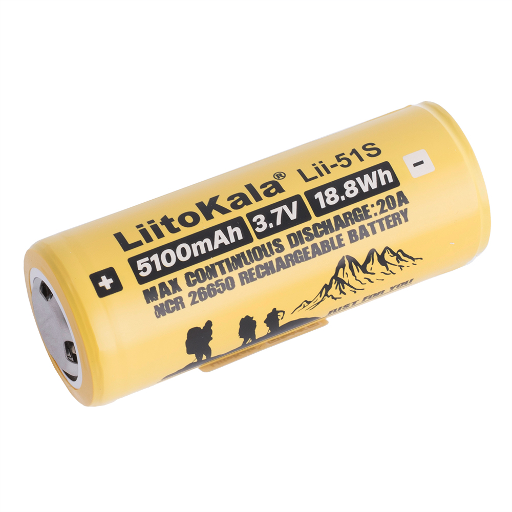 Lii-51S 26650 5100mAh 3,7V 20A Flat Top