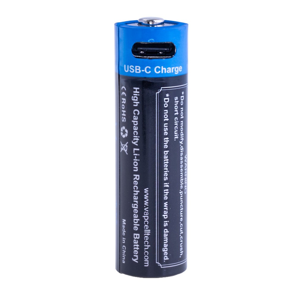 Li-Ion 2250mAh, 1,5V, AA Vapcell літій-іонний аккумулятор USB type-C P1422A Li-Ion 2250mAh, 1,5V, AA Vapcell літій-іонний аккумулятор USB type-C P1422A