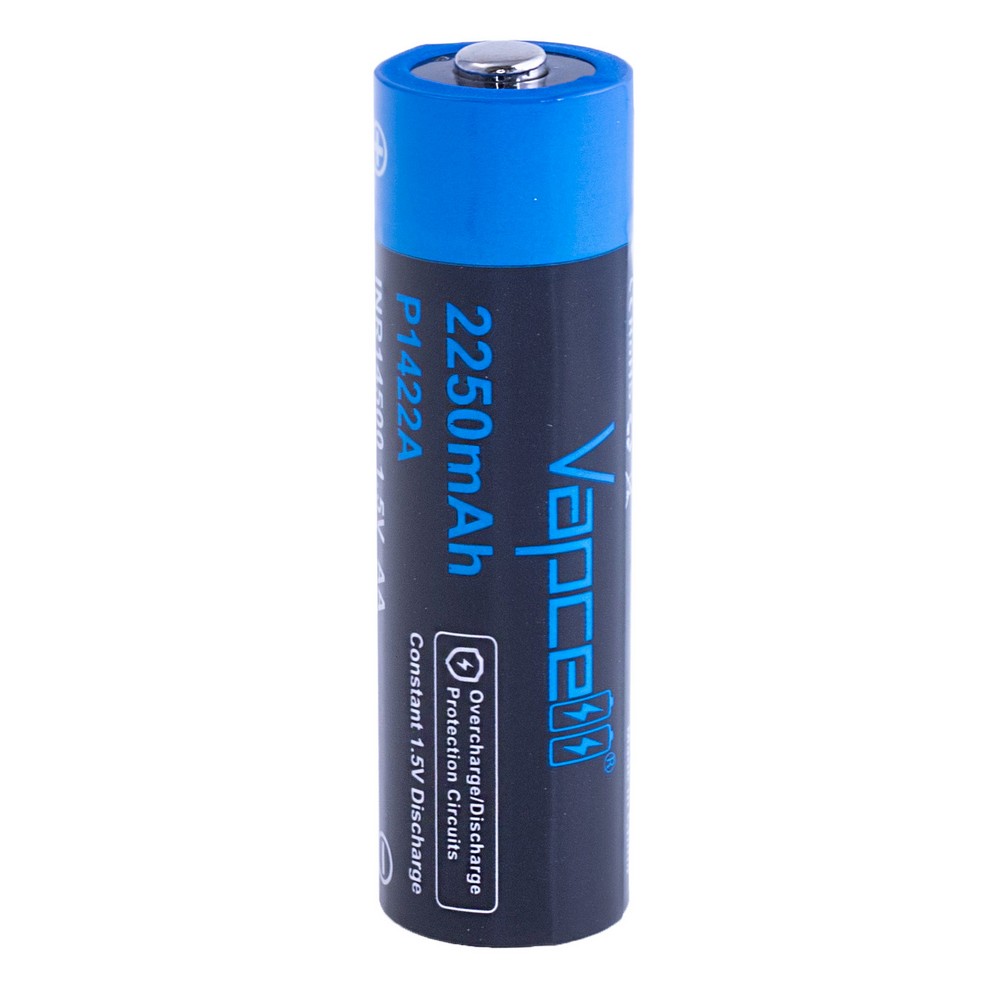 Li-Ion 2250mAh, 1,5V, AA Vapcell літій-іонний аккумулятор USB type-C P1422A