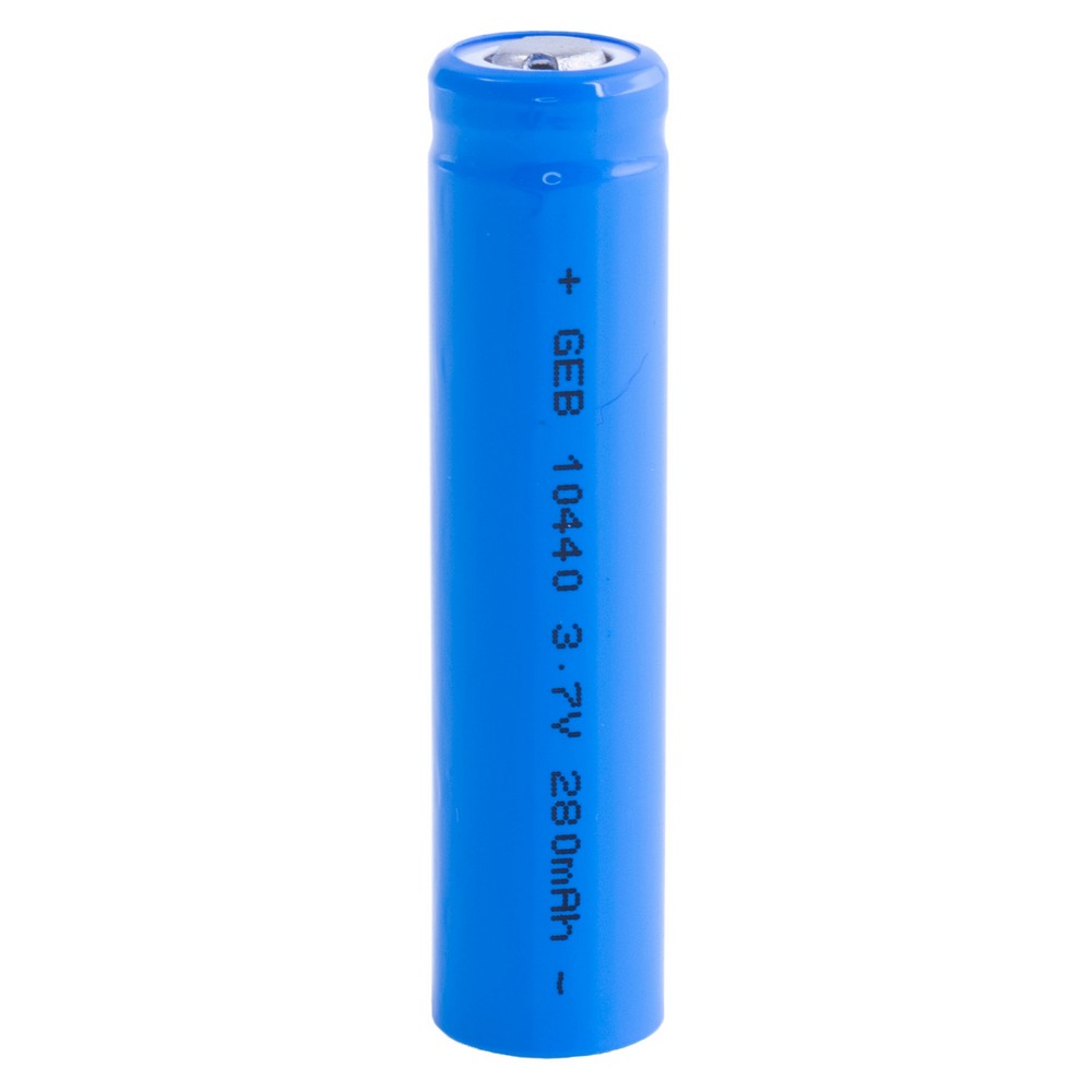 Li-Ion 280mAh, 3,7V, AAA GEB літій-іонний акумулятор GEB10440 Li-Ion 280mAh, 3,7V, AAA GEB літій-іонний акумулятор GEB10440