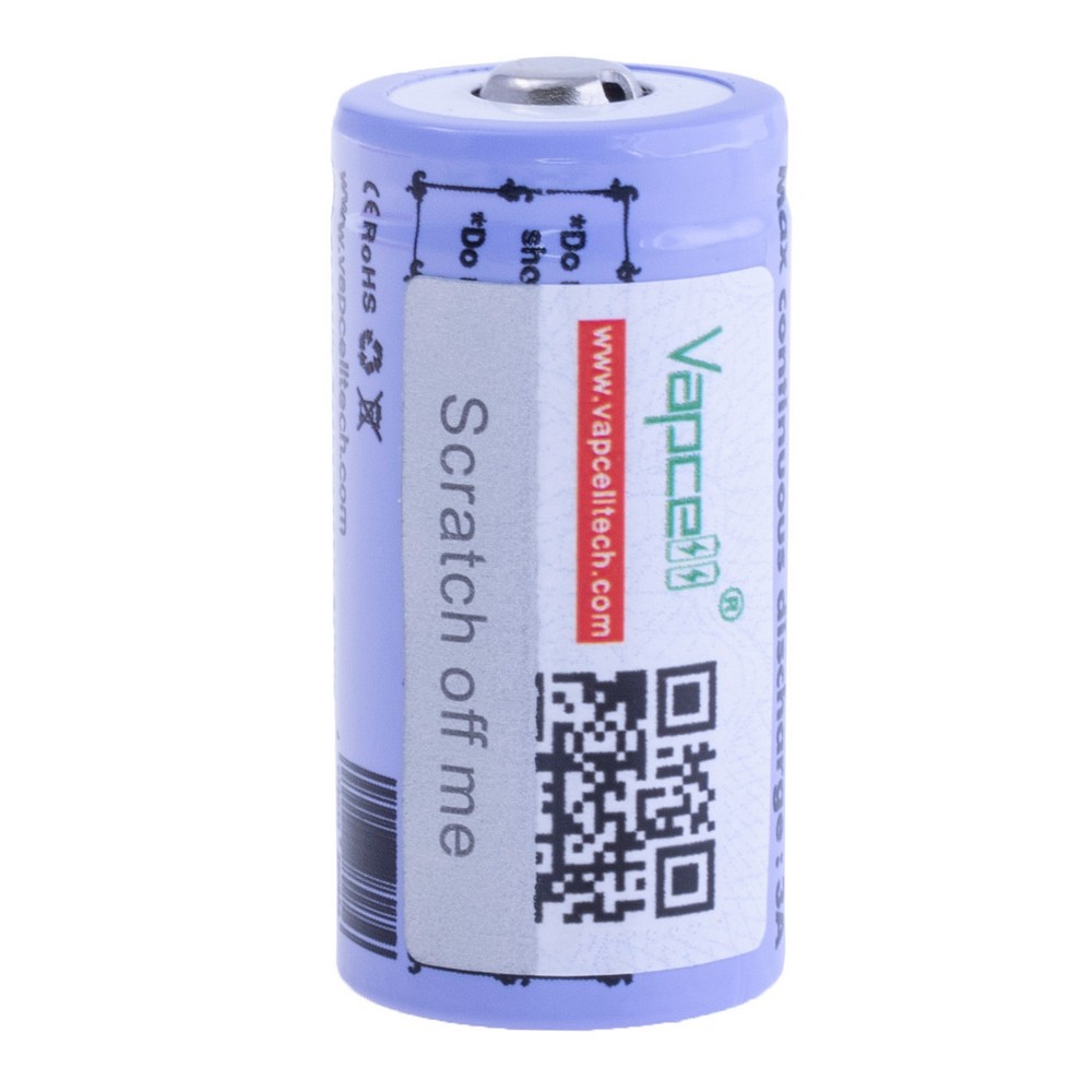 INR16340 (T8, 850mAh 3.6V, Vapcell)