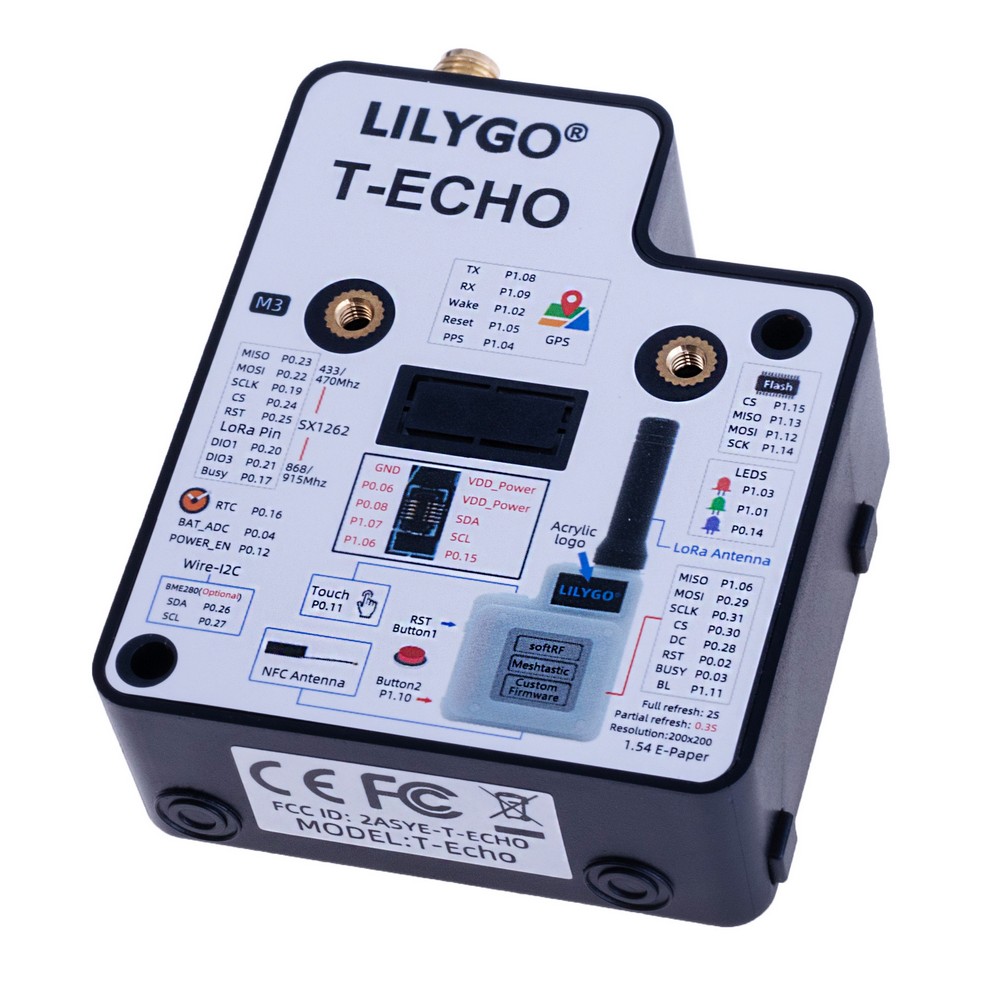 LILYGO® TTGO SoftRF T-Echo NRF52840 868MHZ