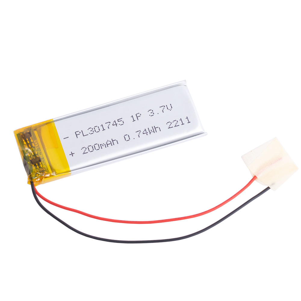 LiPo 200 mAh, 3,7V, 3x17x45мм (LiPower) аккумулятор литий-полимерный)