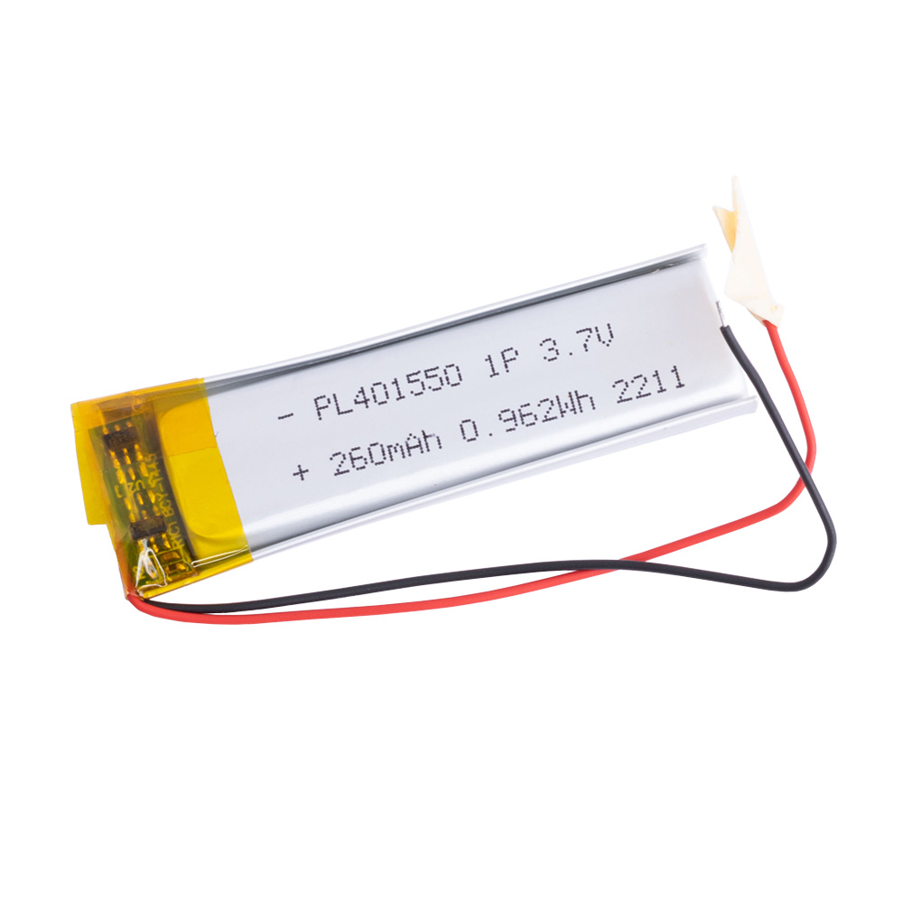 LiPo 260 mAh, 3,7V, 4x15x50 mm (LiPower) аккумулятор литий-полимерный)