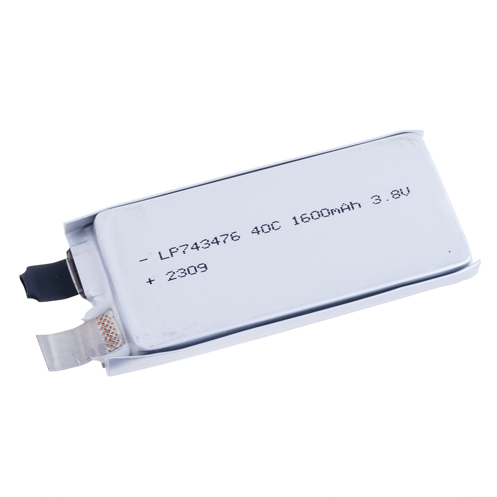 LiPo 1600 mAh, 3,7V, 7,4x77x34мм (LiPower) акумулятор літій-полімерний)
