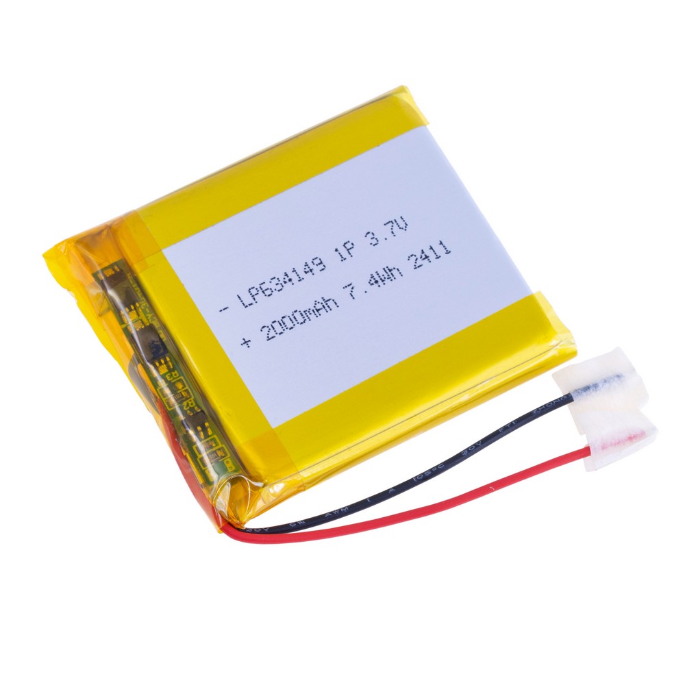 LiPo 2000 mAh, 3,7V, 6,3x41x49мм (LiPower) аккумулятор литий-полимерный)