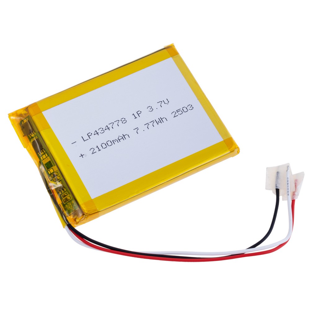 LiPo 2100 mAh, 3,7V, 4,4x45,5x61мм LiPower акумулятор літій-полімерний LP434778