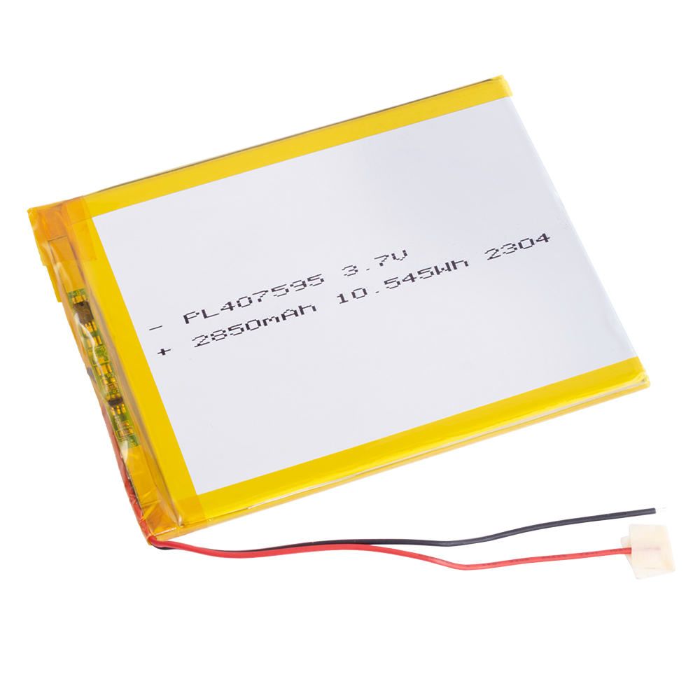 LiPo 2850 mAh, 3,7V, 4x75x95мм (LiPower) аккумулятор литий-полимерный)