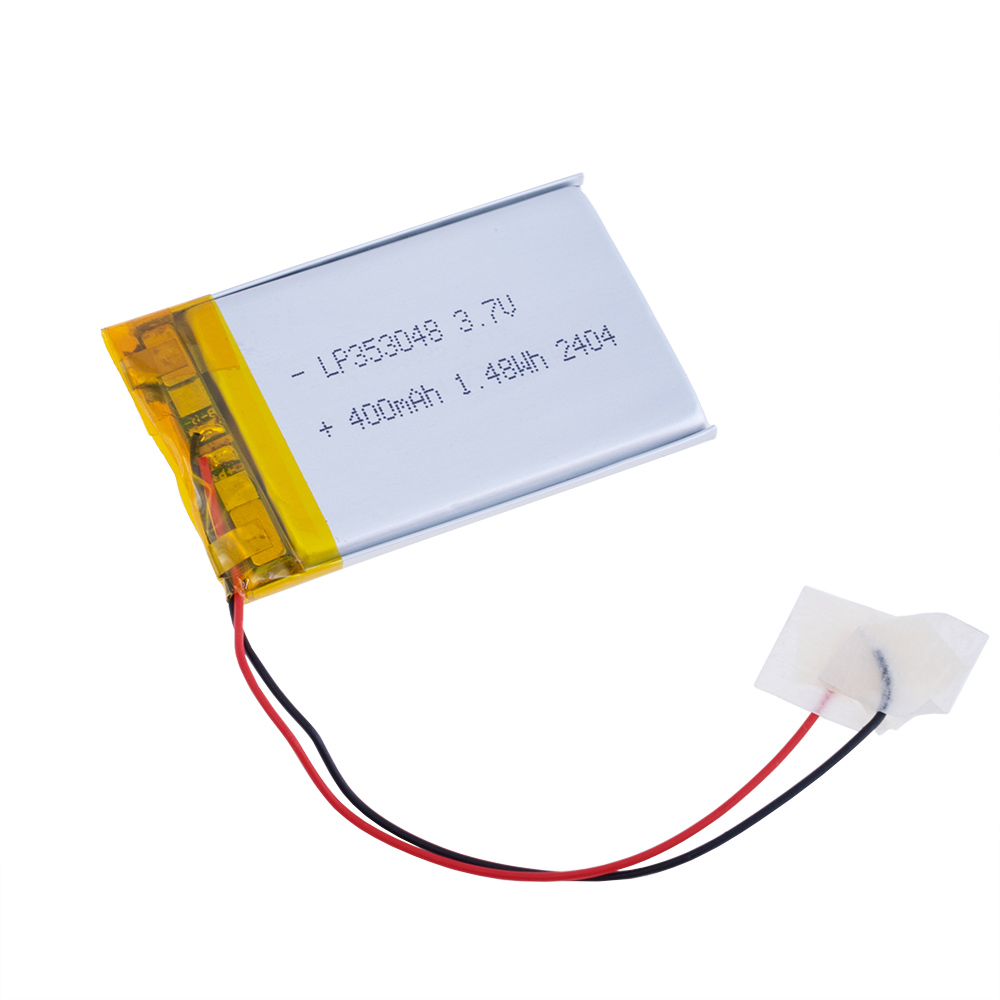 LiPo 400 mAh, 3,7V, 3,5x30,5x48,5мм LiPower акумулятор літій-полімерний LP353048 LiPo 400 mAh, 3,7V, 3,5x30,5x48,5мм LiPower акумулятор літій-полімерний LP353048