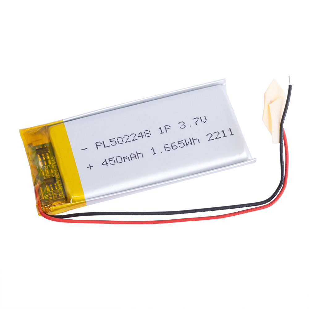 LiPo 450 mAh, 3,7V, 5x22x48 mm (LiPower) аккумулятор литий-полимерный)