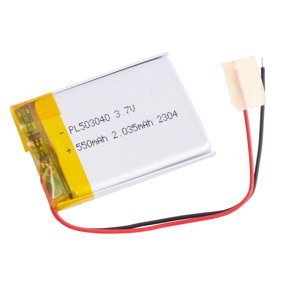 LiPo 550 mAh, 3,7V, 5x30x40мм (LiPower) аккумулятор литий-полимерный)