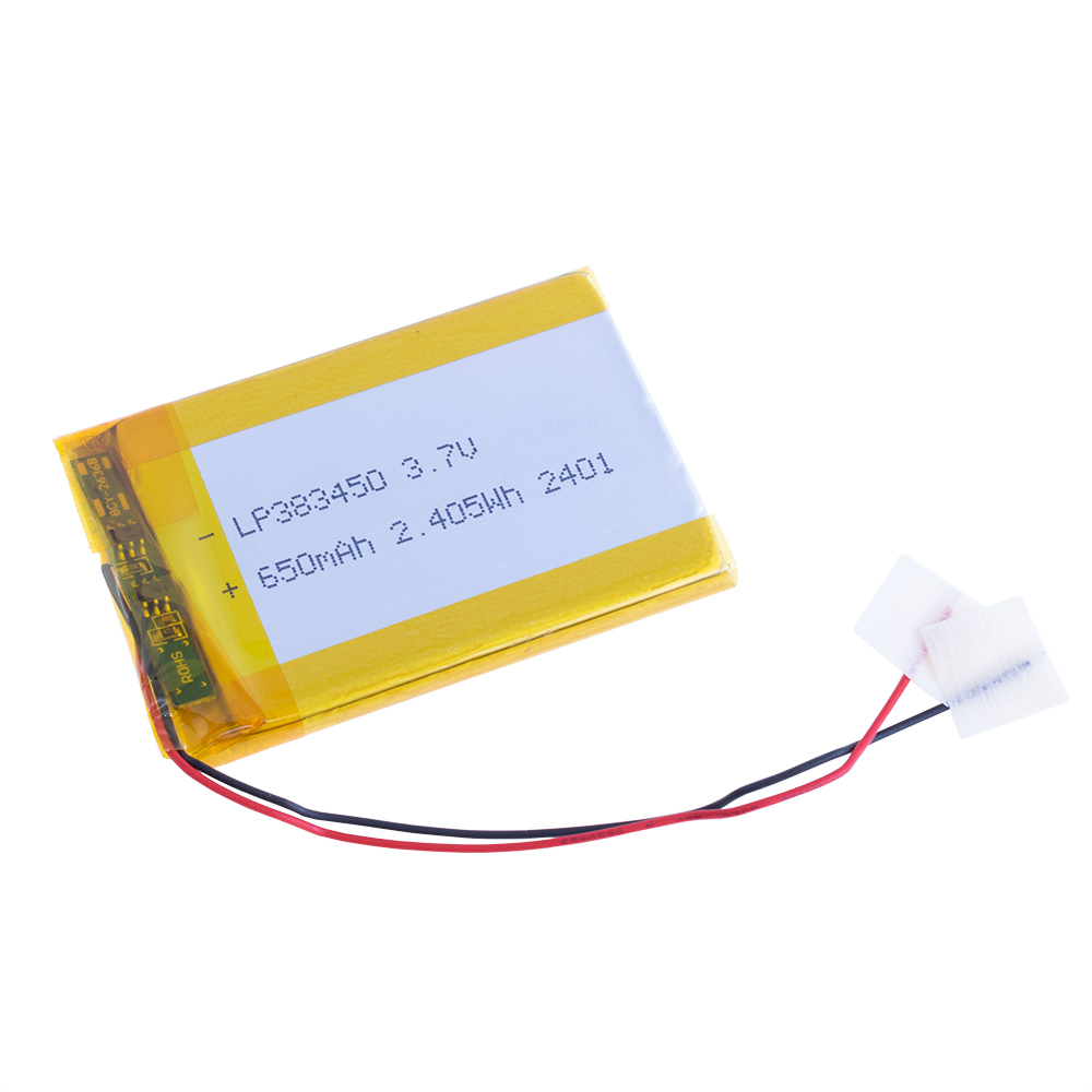 LiPo 650 mAh, 3,7V, 3,8x34x50мм (LiPower) аккумулятор литий-полимерный)