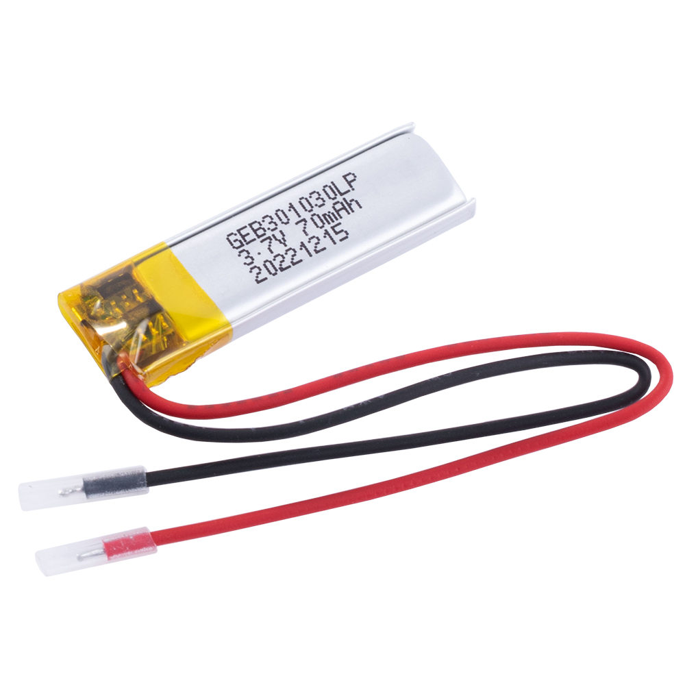 LiPo 70 mAh, 3,7V, 3,2x10,5x30,5мм (GEB) аккумулятор литий-полимерный)