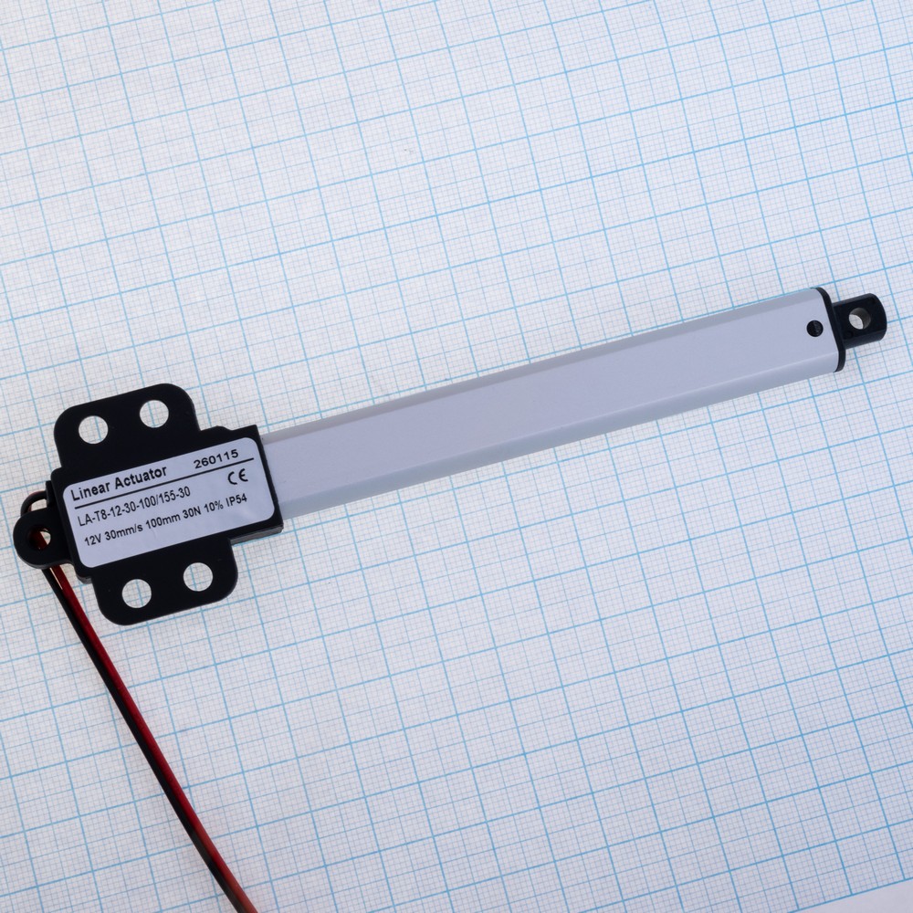 Linear Motor. Hub 100мм. Geschwindigkeit 30мм/mit (LA-YR-12DC 100mm/30mm/s)