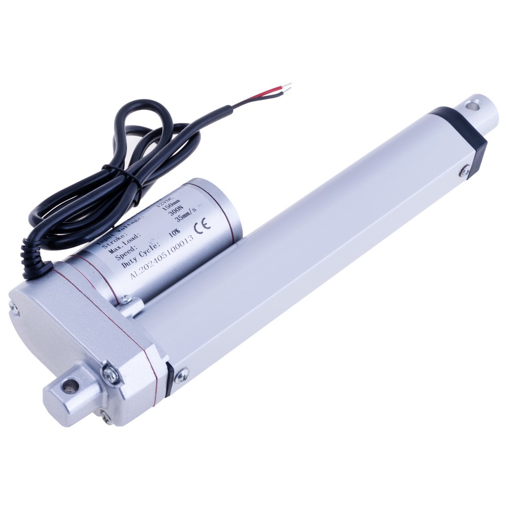 Лінійний мотор металевий 12VDC, шток 150мм. Швидкість 35мм/с