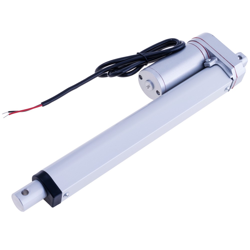 Лінійний мотор металевий 24VDC, шток 200мм. Швидкість 4мм/с Лінійний мотор металевий 24VDC, шток 200мм. Швидкість 4мм/с