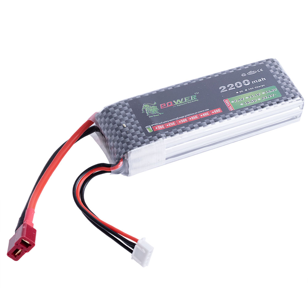 Аккумулятор LP1335108 25C, 11.1V 2200mA, 3S1P -(Airplane battery)