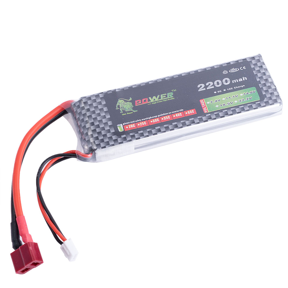 Аккумулятор LP1335108 25C, 7.4V 2200mA, 2S1P   (Airplane battery)