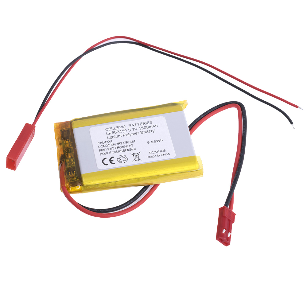 LiPo 1500 mAh, 3,7V, 50x34x8мм (Cellevia) аккумулятор литий-полимерный)