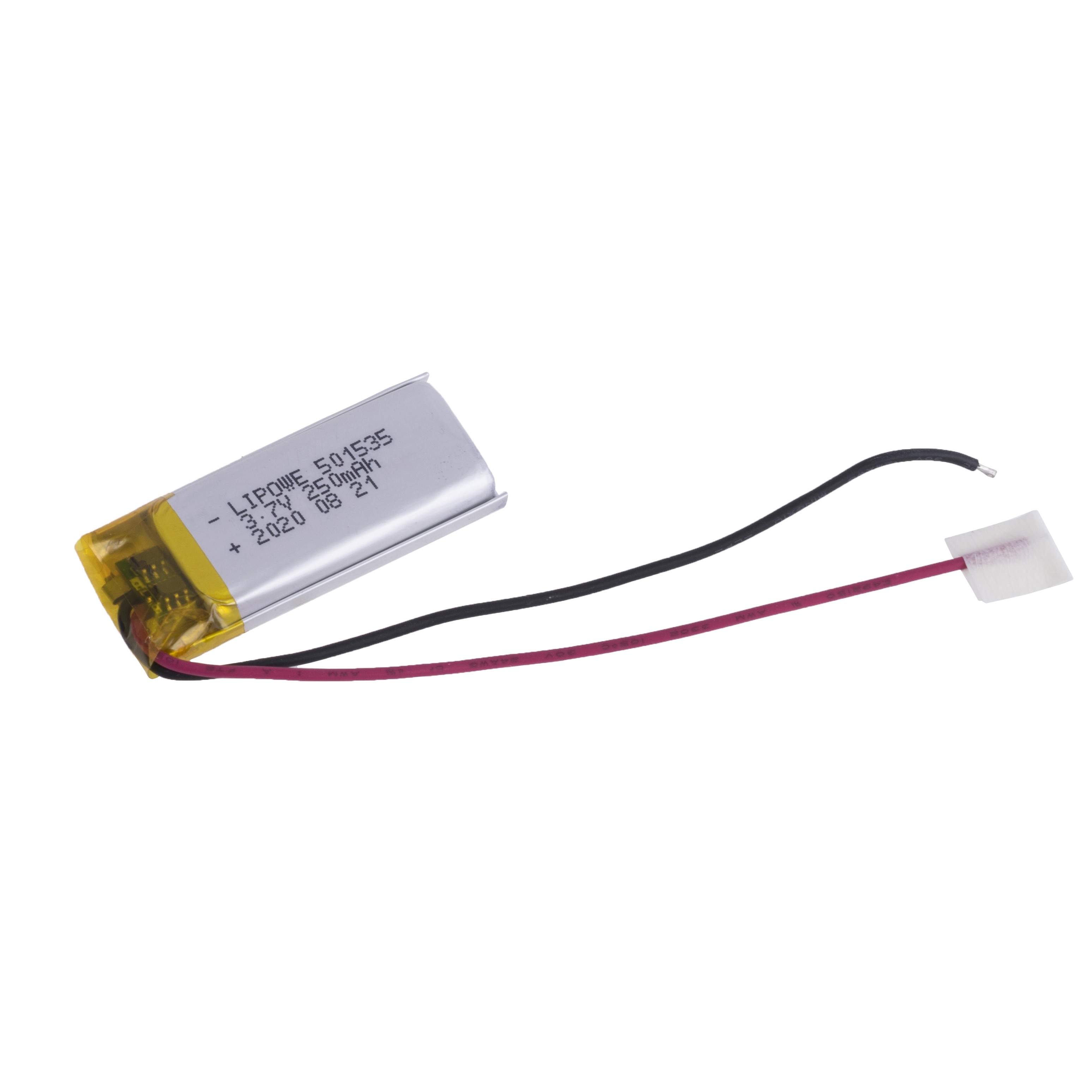 LiPo 250 mAh, 3,7V, 5х15х35мм (LiPower) аккумулятор литий-полимерный)