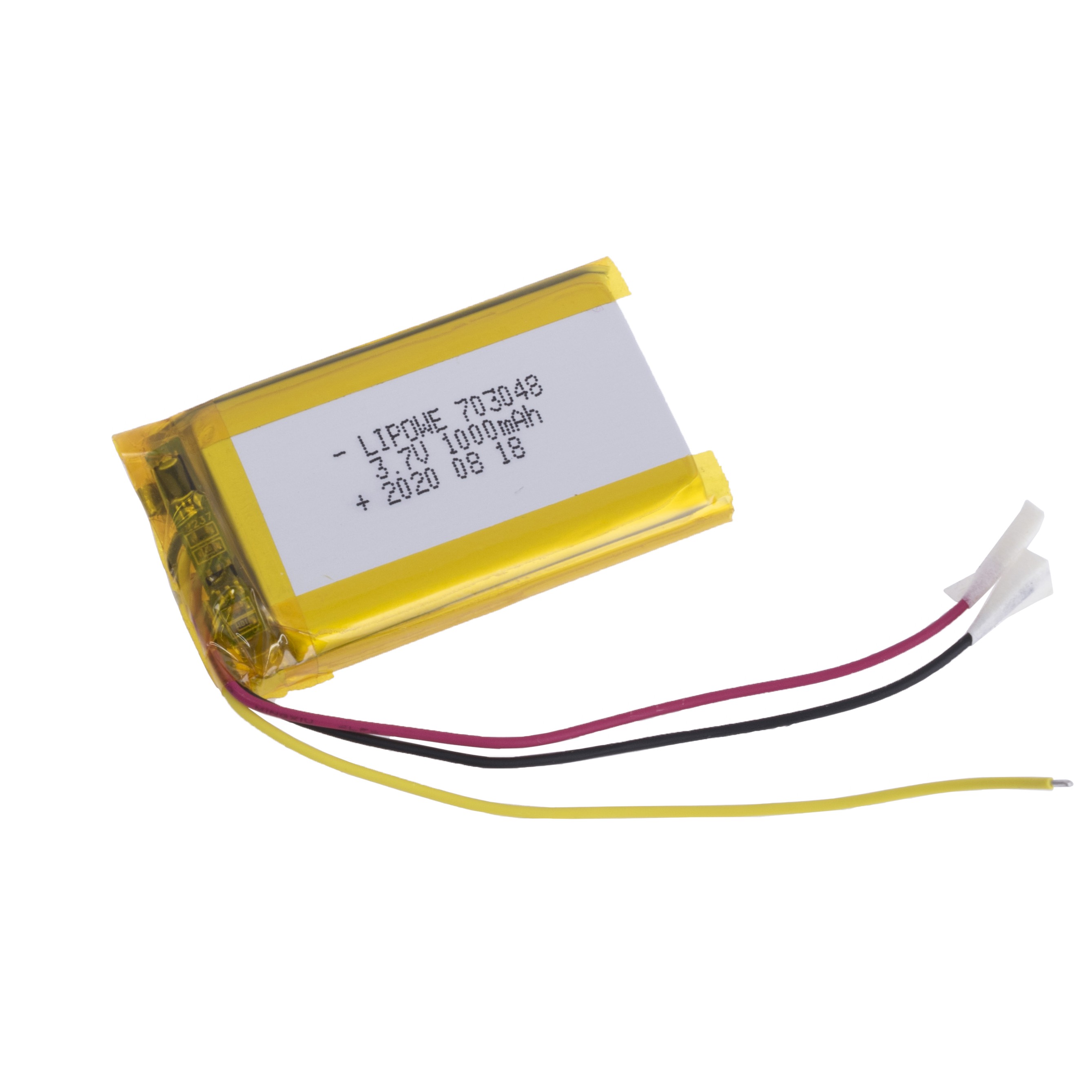 LiPo 1000 mAh, 3,7V, 7x30x48мм (LiPower) аккумулятор литий-полимерный)