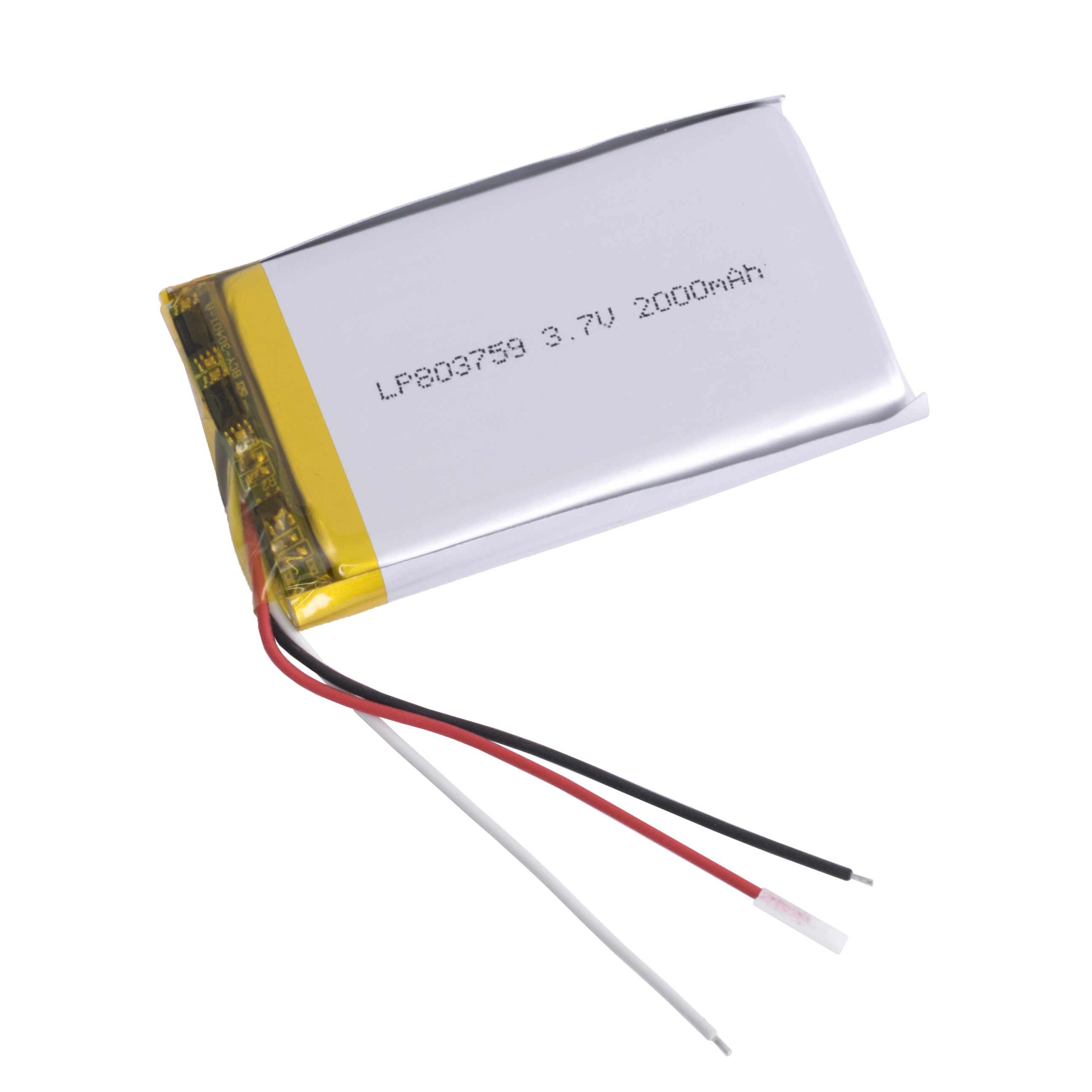 LiPo 2000 mAh, 3,7V, 8x37x59мм (LiPower) аккумулятор литий-полимерный)