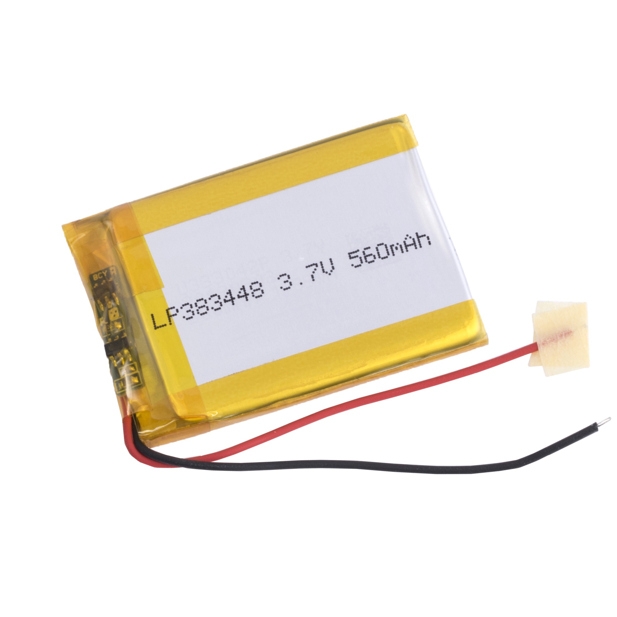 LiPo 560 mAh, 3,7V, 3,8x34x48мм (LiPower) аккумулятор литий-полимерный)