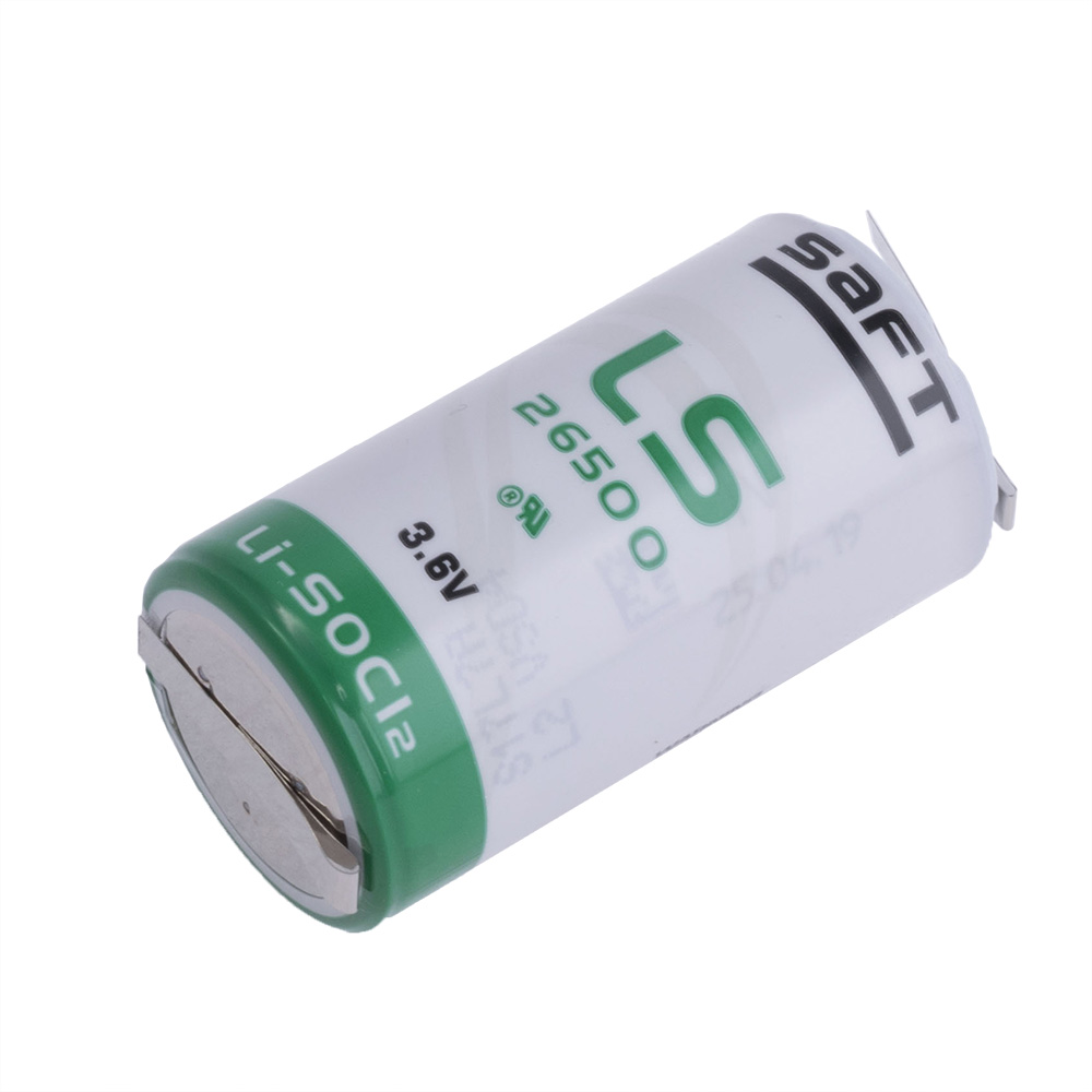 SAFT LS26500 CNR Lithium Batterie Gro?e C (R14) Mit Lotfahnen 3,6V 7,7Ah