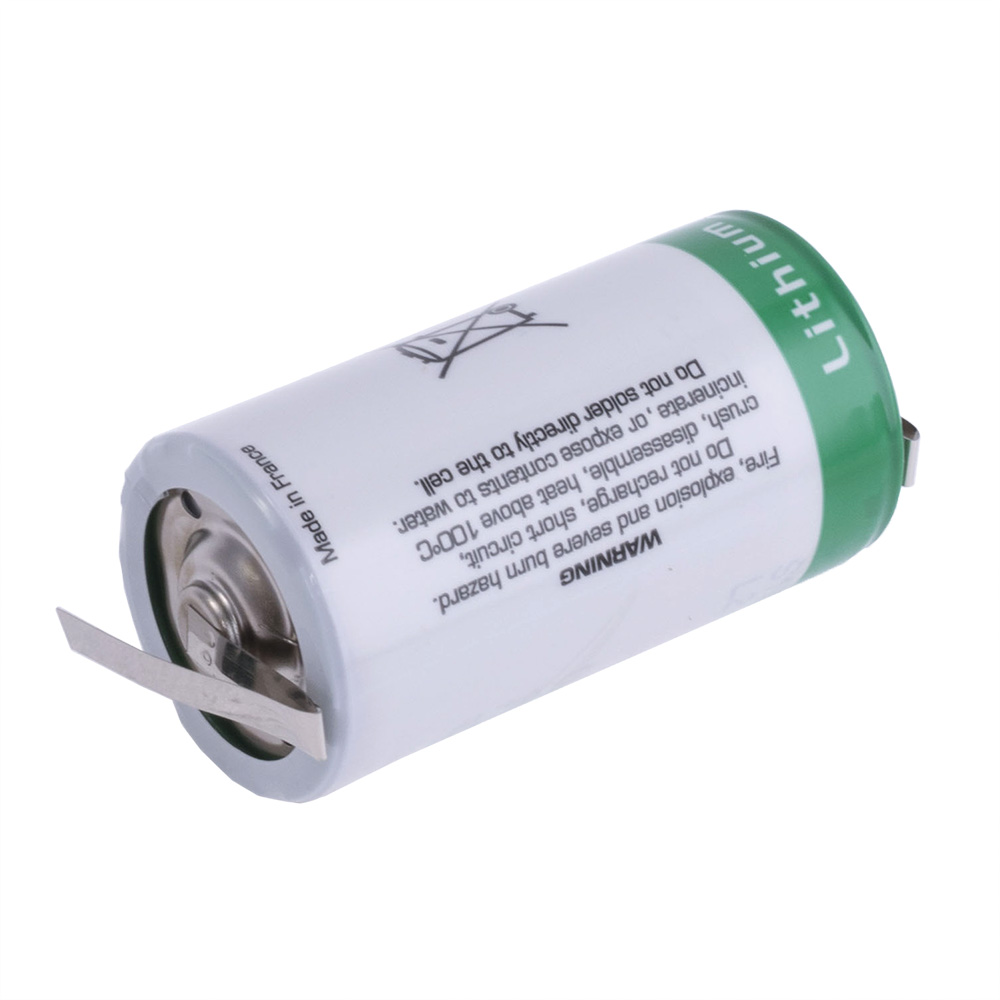 SAFT LS26500 CNR Lithium Batterie Gro?e C (R14) Mit Lotfahnen 3,6V 7,7Ah