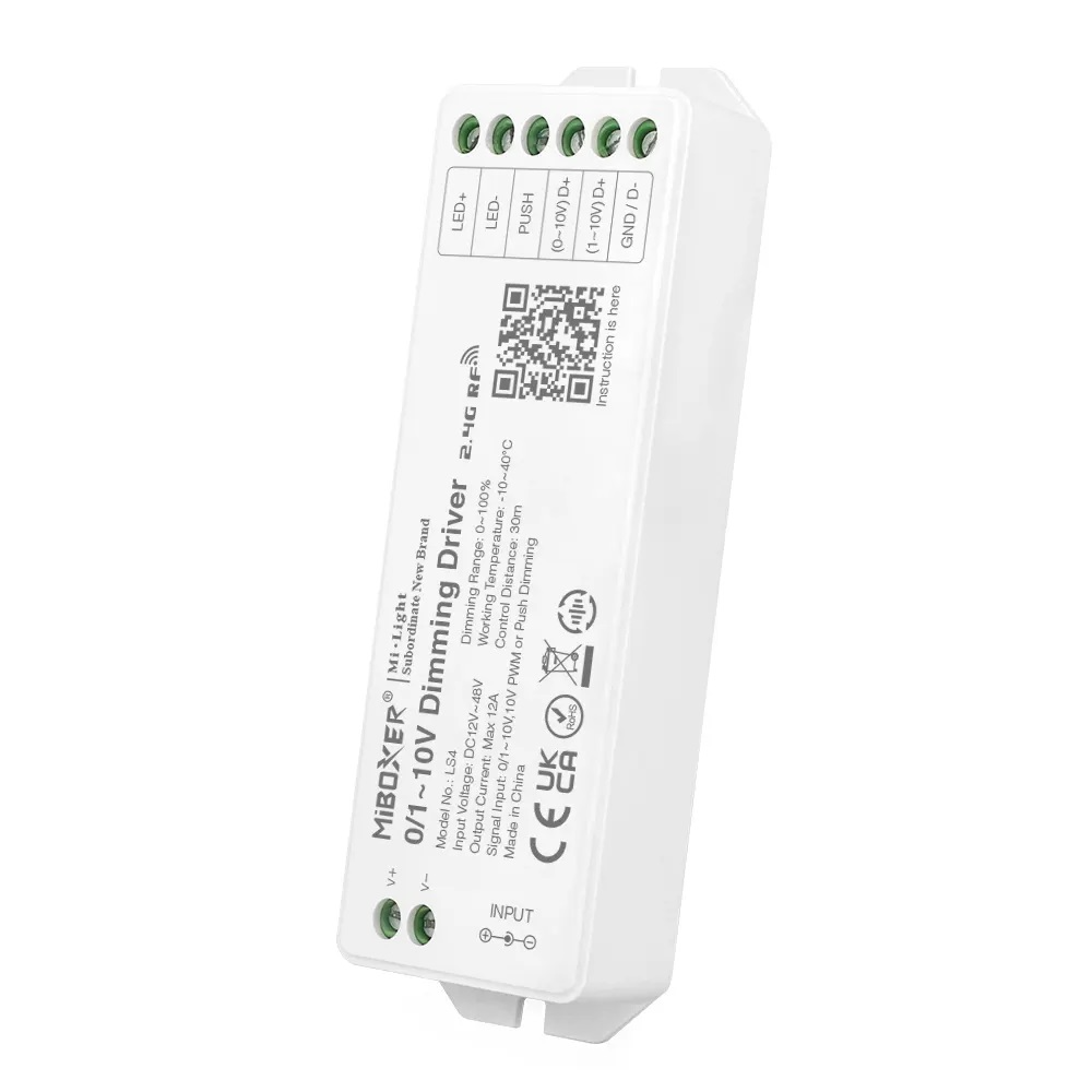 Драйвер для світлодіодної стрічки 12-48 VDC(LS4) Mi-Light Драйвер для світлодіодної стрічки 12-48 VDC(LS4) Mi-Light