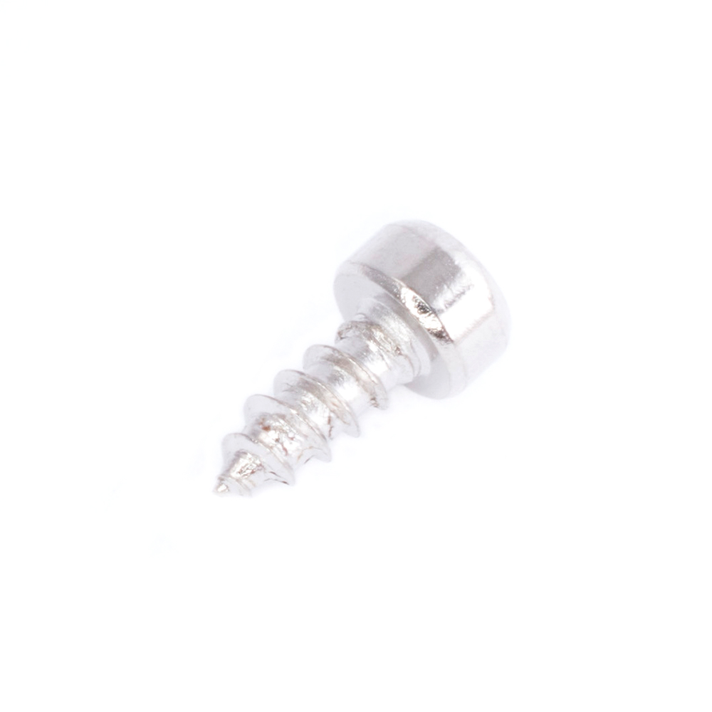 Шуруп с цилиндрической головкой M2x8mm (класс 8.8, белое цинкование, внутренний шестигранник)