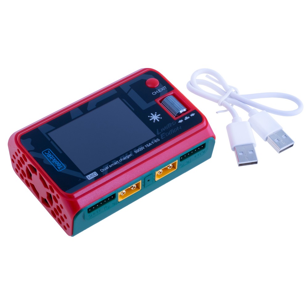M6D X'Mas edition 500W 15A 1-6S DC Dual TK13900 зарядний пристрій