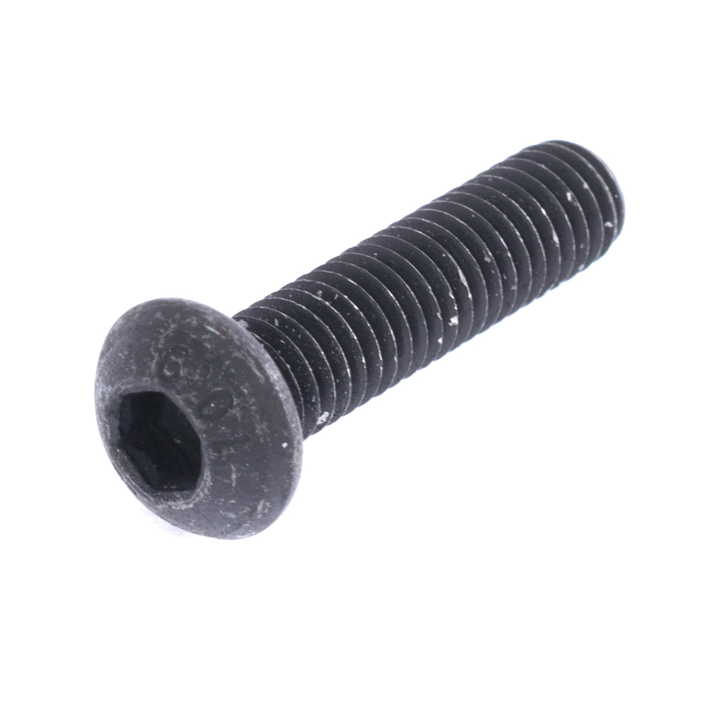 Винт с полукруглой головкой M6x16mm (класс 10.9, черный, внутренний шестигранник, ISO7380)