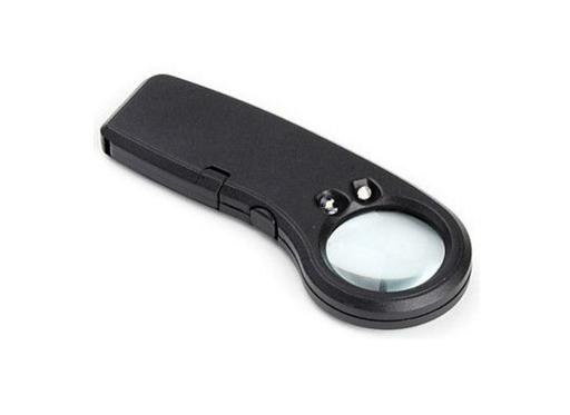 Ручная лупа с LED подсветкой, 20X увеличение, диаметр 22 мм Magnifier 21012 Ручная лупа с LED подсветкой, 20X увеличение, диаметр 22 мм Magnifier 21012