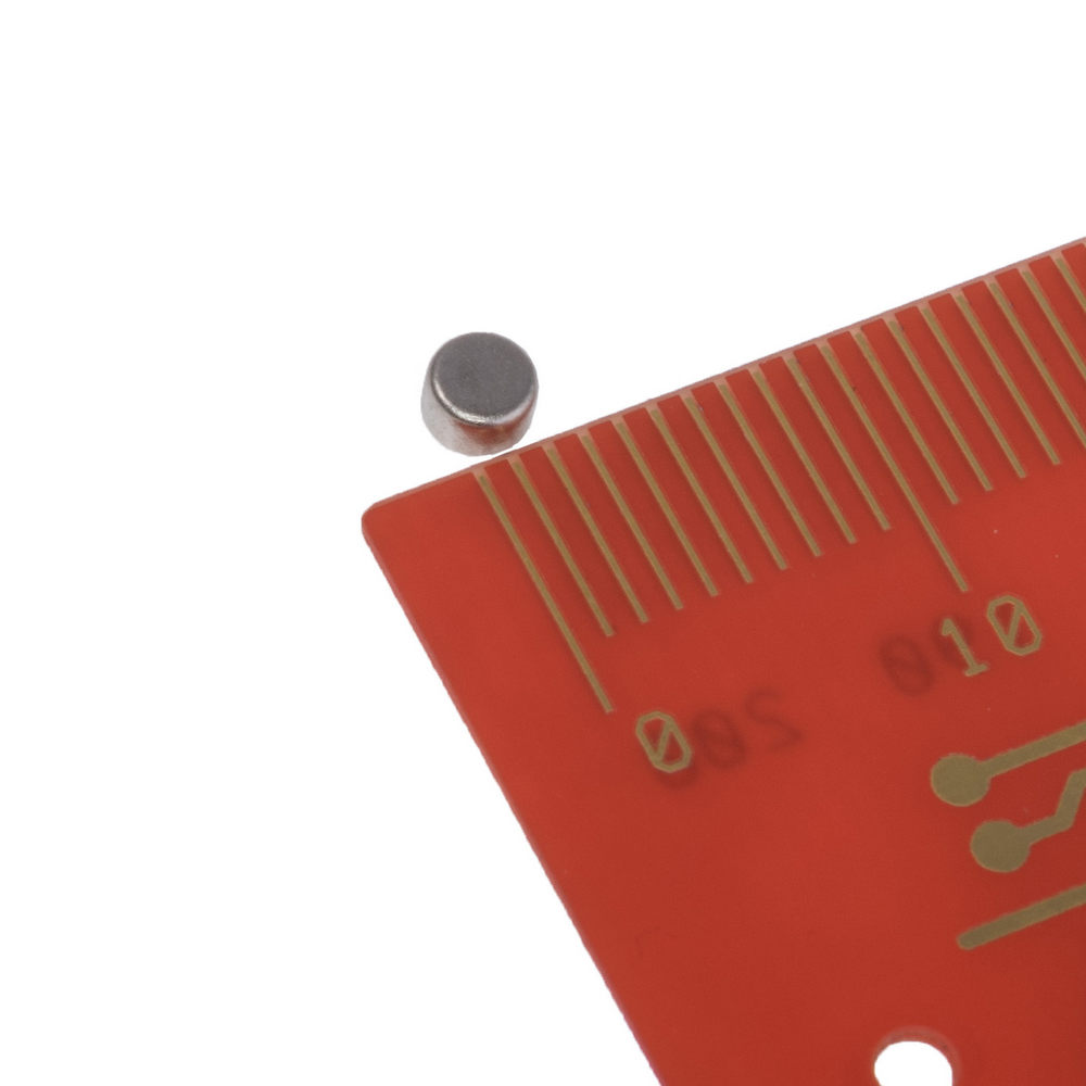 Магніт NdFeB, диск/циліндр D3 x 2 mm (N35), Ni + Cu + Ni (нікель) HHII